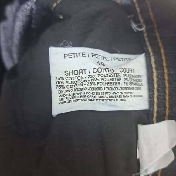 Gloria Vanderbilt Women's Amanda Straight Dark Blue Denim Jeans Sz 10 P - Picture 6 of 7